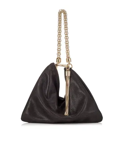 Jimmy Choo Leather Callie Clutch Bag In Black