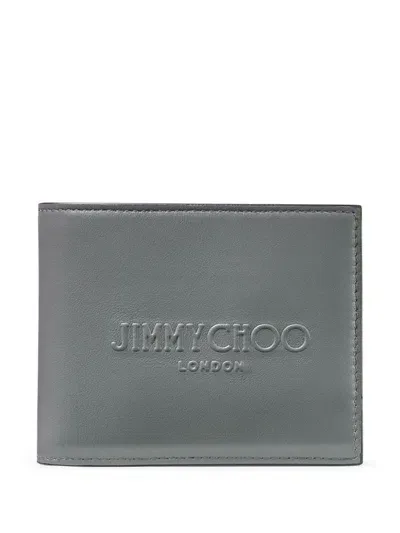 Jimmy Choo Luka Wallet In Gray