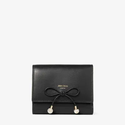 Jimmy Choo Marinda Leather Wallet In Black