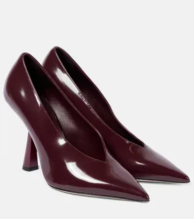 Jimmy Choo Maryanne 100 Patent Leather Pump In Burgundy