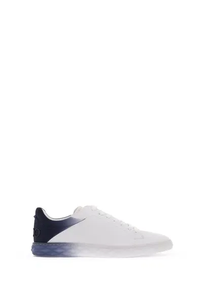 Jimmy Choo Men's Diamond Light/m Ii Sneakers In Bianco