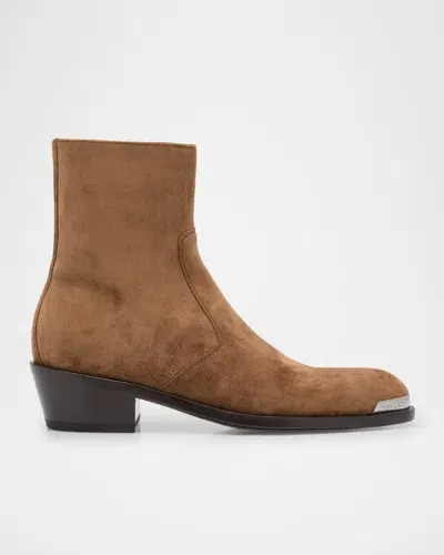 Jimmy Choo Men's Sammy Suede Ankle Boots In Oak