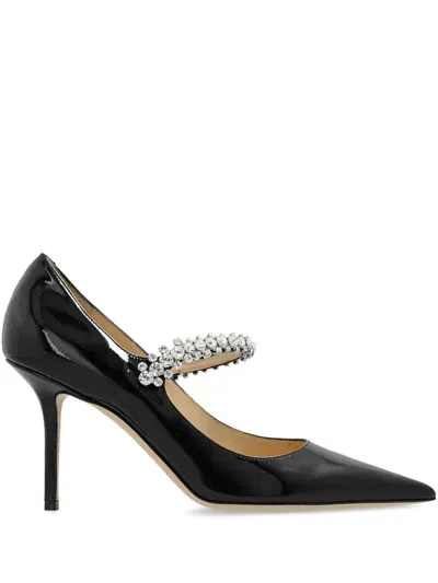 Jimmy Choo Bing 85mm Leather Pumps In Black