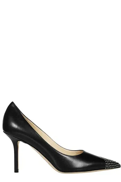 Jimmy Choo Pointed Toe Pumps In Black