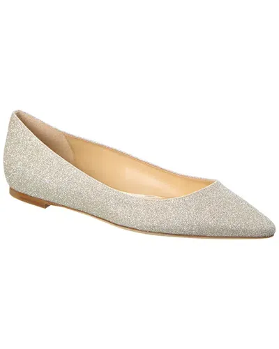 Jimmy Choo Romy Glitter Flat In Gold