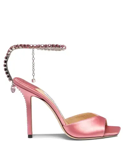 Jimmy Choo Women's "saeda 100" Sandals In Pink