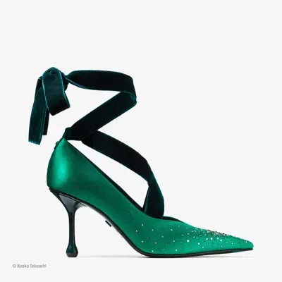 Jimmy Choo Sailor Neptune Pump 80 In Neptune Green