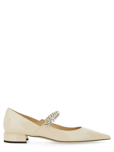 Jimmy Choo Sandal Bing Pump Flat In Ivory