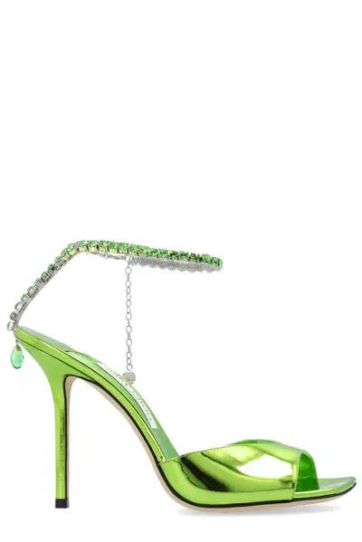 Jimmy Choo Seda High Heels Sandals In Green