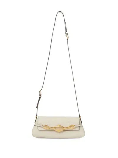 Jimmy Choo Small Diamond Shoulder Bag In Neutrals