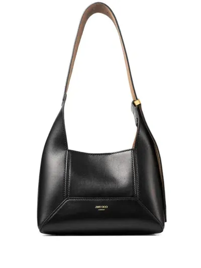 Jimmy Choo Small Diamond Shoulder Bag In Schwarz