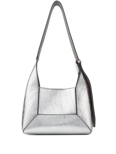 Jimmy Choo Small Diamond Shoulder Bag In Silver