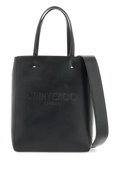 Jimmy Choo Smooth Leather Lenny N/s Tote Bag. In Black