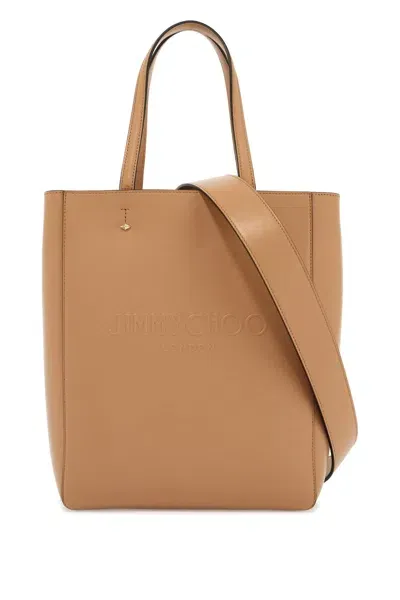 Jimmy Choo Smooth Leather Lenny N/s Tote Bag. In Black