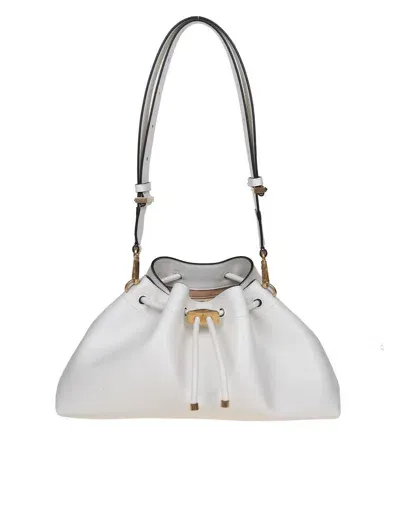 Jimmy Choo Soft Leather Shoulder Bag In Latte/gold