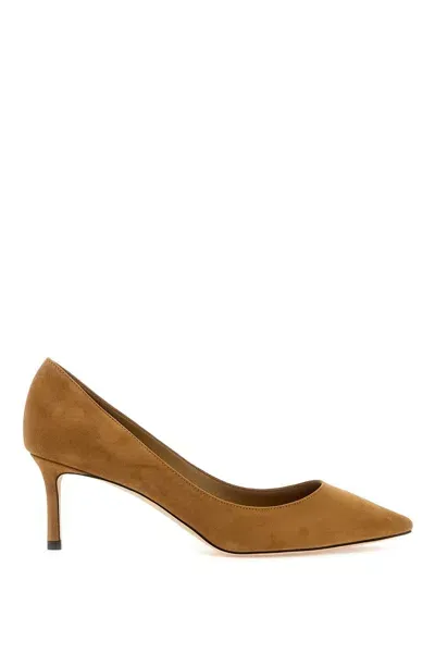 Jimmy Choo Romy 60mm Suede Pumps In Cream