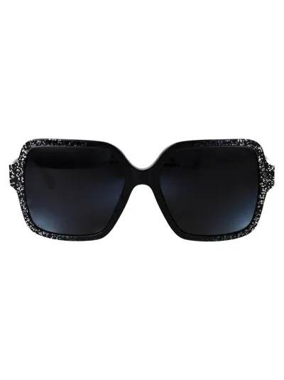 Jimmy Choo Sunglasses In 5041t3 Black Gradient Glitter