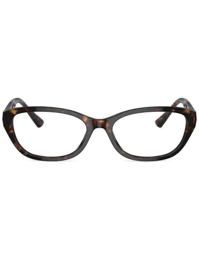 Jimmy Choo Tortoiseshell-effect Glasses In Braun