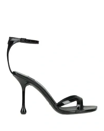 Jimmy Choo Ixia 95 Leather Sandals In Black