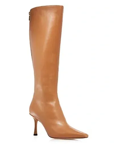 Jimmy Choo Women's Agathe 85 High Heel Knee High Boots In Biscuit