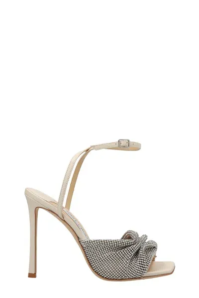 Jimmy Choo Naria 110mm Crystal-mesh Sandals In White