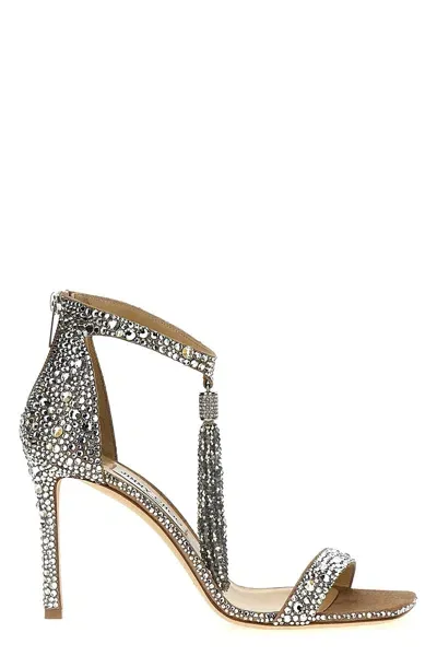 Jimmy Choo Vinca Sandals In Silver