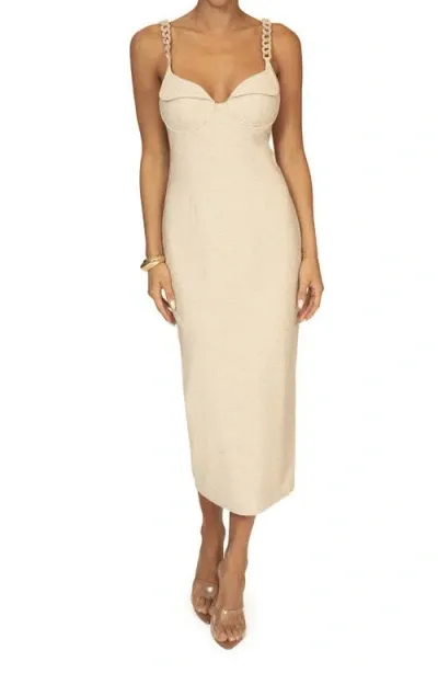 Jluxlabel Secret Hideout Bustier Dress In Beige