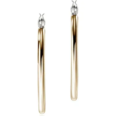 John Hardy 14k Yellow Gold & Sterling Silver Jh Essentials Hoop Earrings