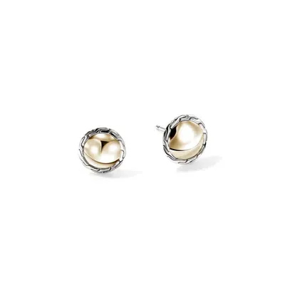 John Hardy 14k Yellow Gold & Sterling Silver Jh Essentials Stud Earrings