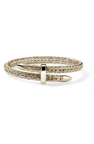 John Hardy Spear 14k Gold Flex Bracelet