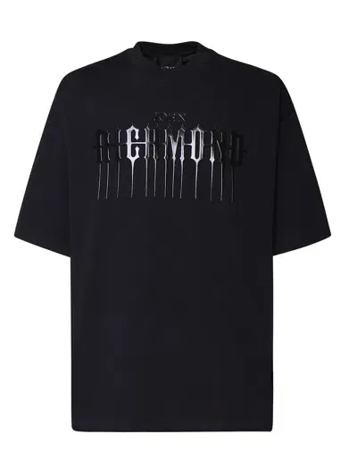 John Richmond Cotton T-shirt In Black