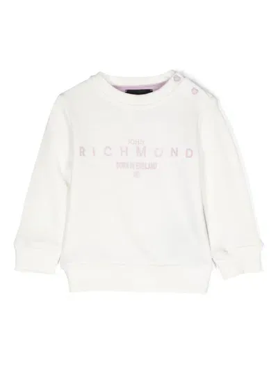 John Richmond Junior Babies' Logo-print Sweatshirt In White