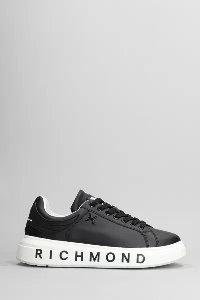 John Richmond Sneakers In Black Leather