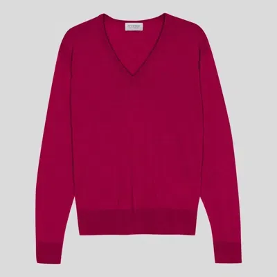 John Smedley Jersey In Pink