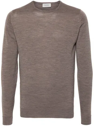 John Smedley Lundy Sweater In Brown