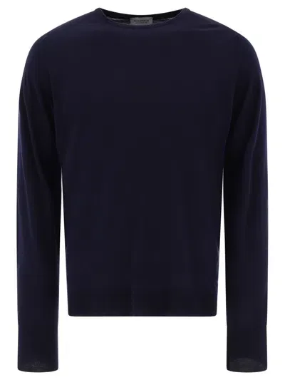 John Smedley Marcus Knitwear In Blue