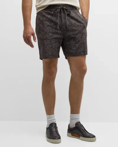 John Varvatos Men's Daryl Drawstring Shorts In Licorice