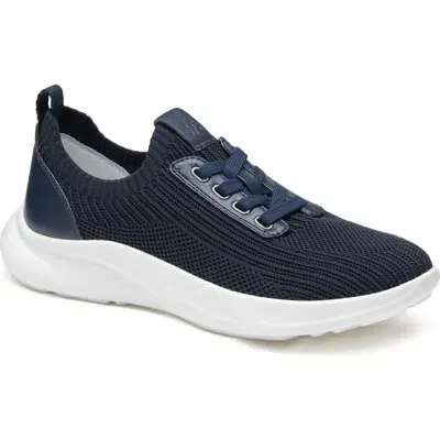 Johnston & Murphy Escape Knit Sneaker In Navy Knit