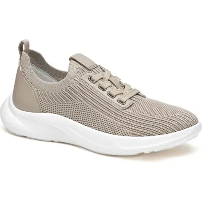 Johnston & Murphy Escape Knit Sneaker In Taupe Knit