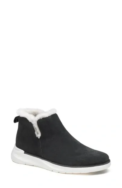 Johnston & Murphy Mollie Xc4® Waterproof Bootie In Black Waterproof Suede