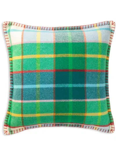 Johnstons Of Elgin Double-face Wool Cushion In Ru7473 - Multi Check