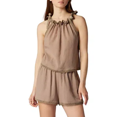 Joie Aurelia Gauze Tank In Taupe Gray