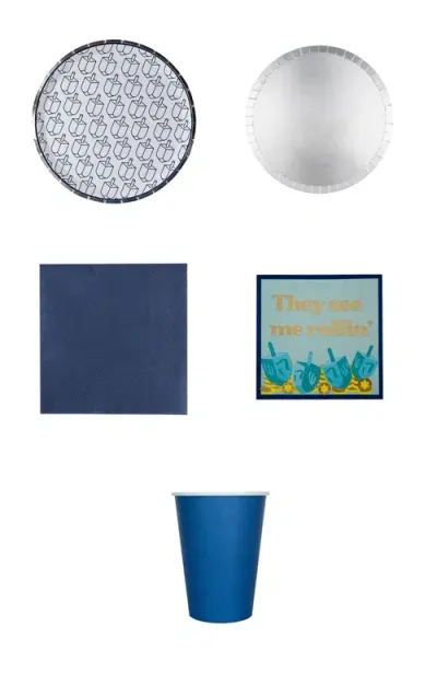 Jollity & Co Hanukkah Themed Party Package In Blue