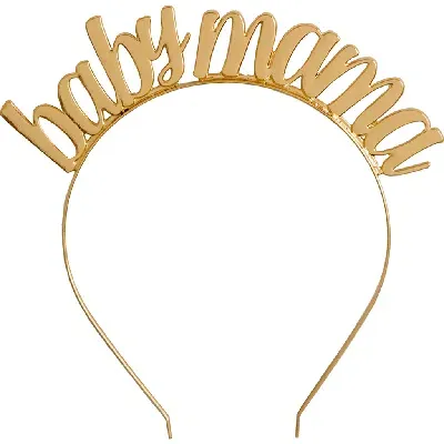 Jollity & Co Milestone Events Metal Headbands In Gold