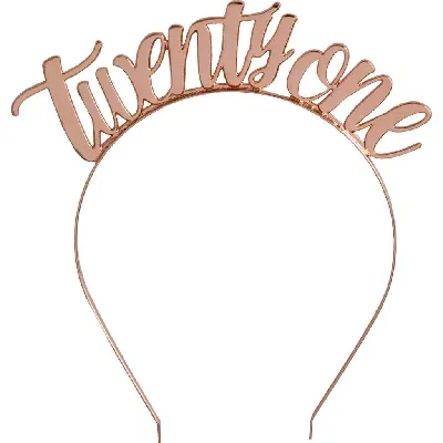 Jollity & Co Milestone Events Metal Headbands In Pink