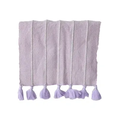 Jollity & Co Fabric Table Runner In Lavender