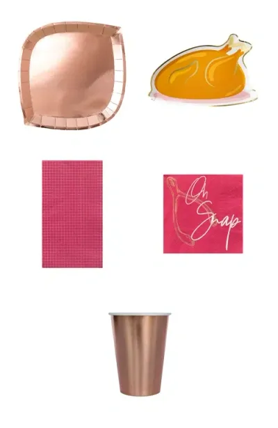 Jollity & Co Thanksgiving Themed Party Package In Pink