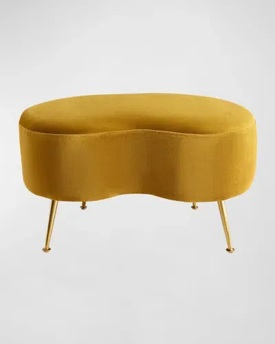 Jonathan Adler Kidney Ottoman In Green