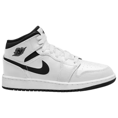 Jordan Boys   Air  1 Mid In White/white/black