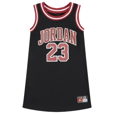 Jordan Girls   23 Jersey Dress In Black/red